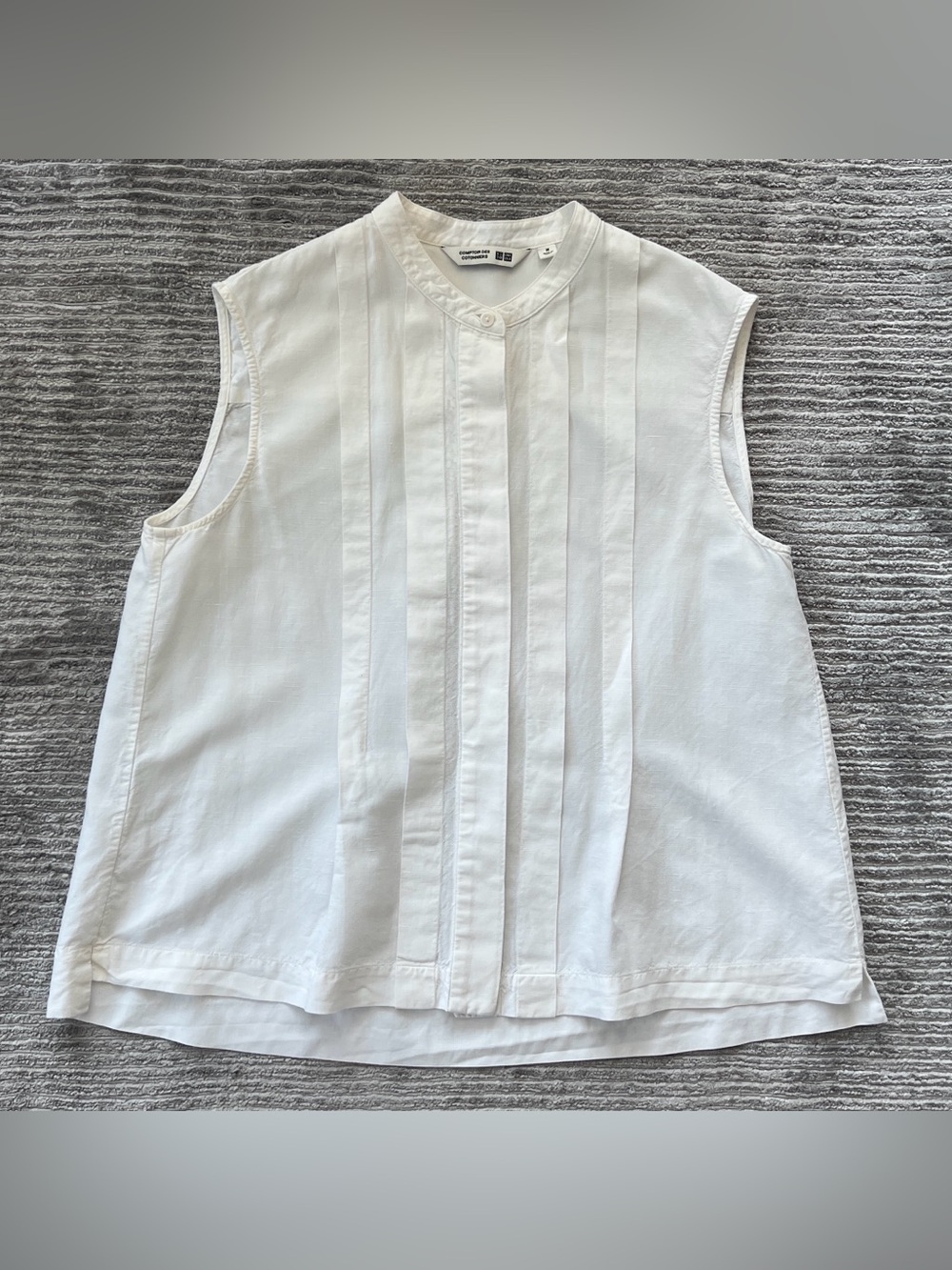 Comptoir des Cotonniers for Uniqlo - Off white Pintuck Blouse